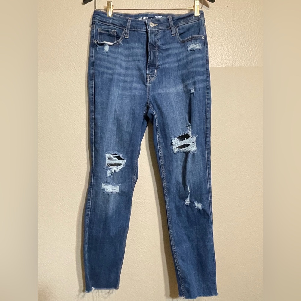 Old Navy Jeans Womens 8 Rockstar Distressed